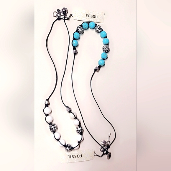 Fossil set of 2 necklaces NWT | R$79 - Picture 1 of 7